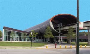 building exterior IIT campus center